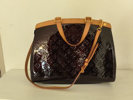 Sac Louis Vuitton Bréa verni bordeaux