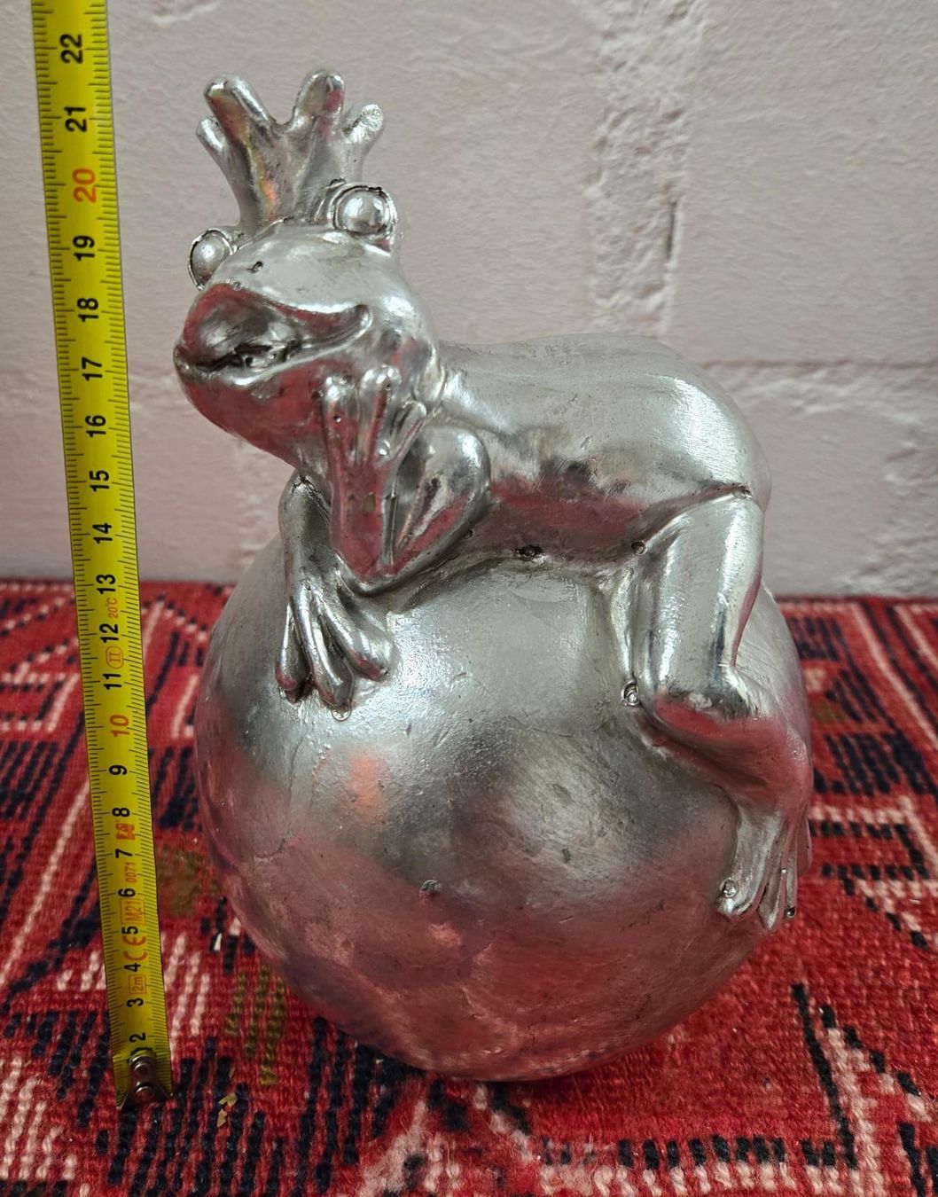 Tutte le decorazioni: Silberner Deko-Frosch König auf Kugel – Usato da Rheinsulz venduto da Dred 5