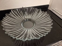 Glasschale, Dekoschale, Früchteschale Glas, 37cm Durchmesser