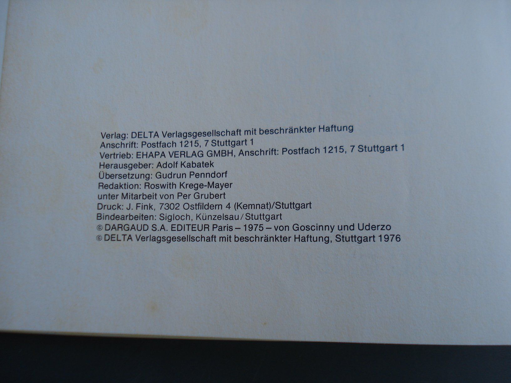 Fumetti: Das Geschenk Cäsars, 1976, gebraucht, Hardcover – Usato da Niederwil AG venduto da morostahu 1