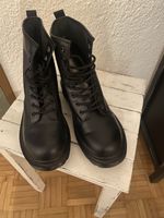 Stiefel Schnürboots Imperial schwarz veganes Leder Gr 38 NEU