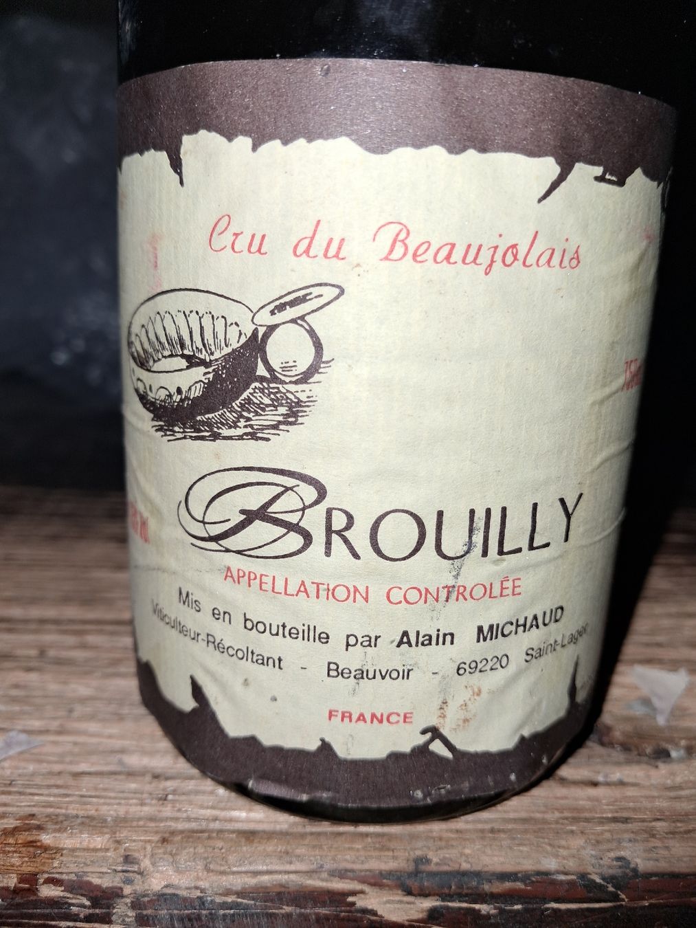 Wein: Brouilly Alain michaud 1988 – Neu und originalverpackt aus Le locle von juliensaran 1