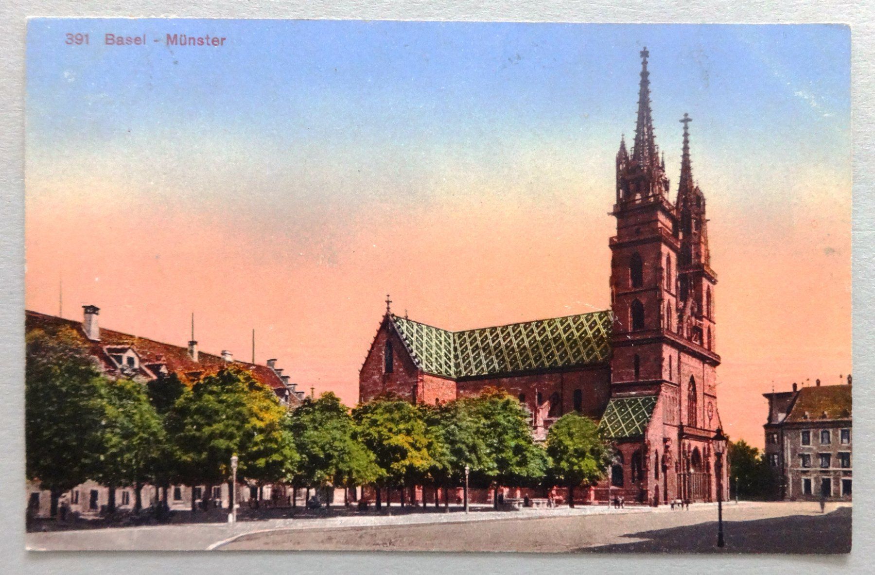 Ansichtskarten: Basel - Münster – Defekt aus Fétigny von Billy2miny