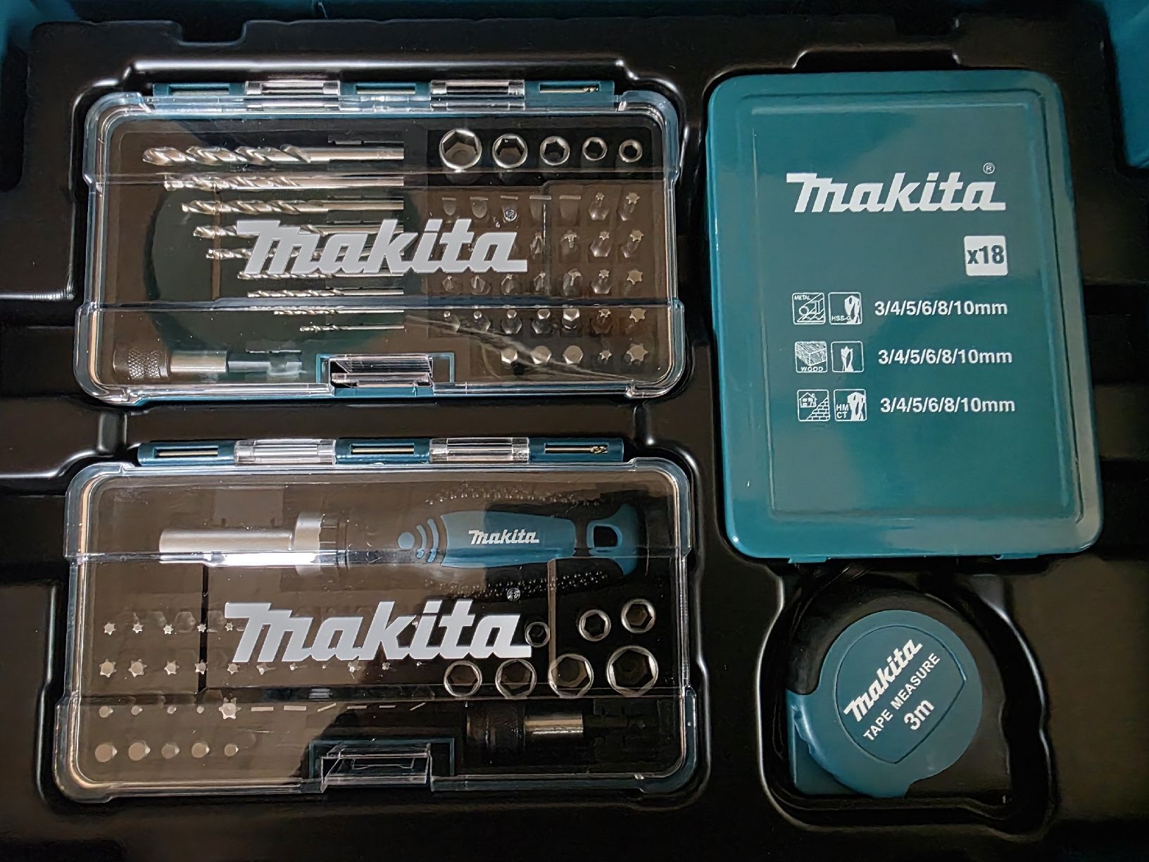 Makita Tutti gli attrezzi: Coffret d'embouts et de mèches – Nuovo e nell'imballaggio originale da Prez-vers-Noréaz venduto da Coman 6