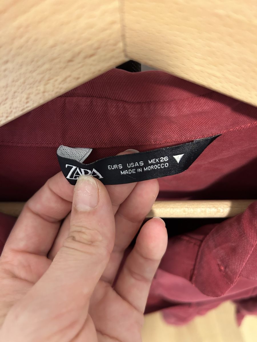 Vestiti: Damen Blusenkleid dunkelrot Grösse S – Usato da Zürich venduto da Dailychic 2