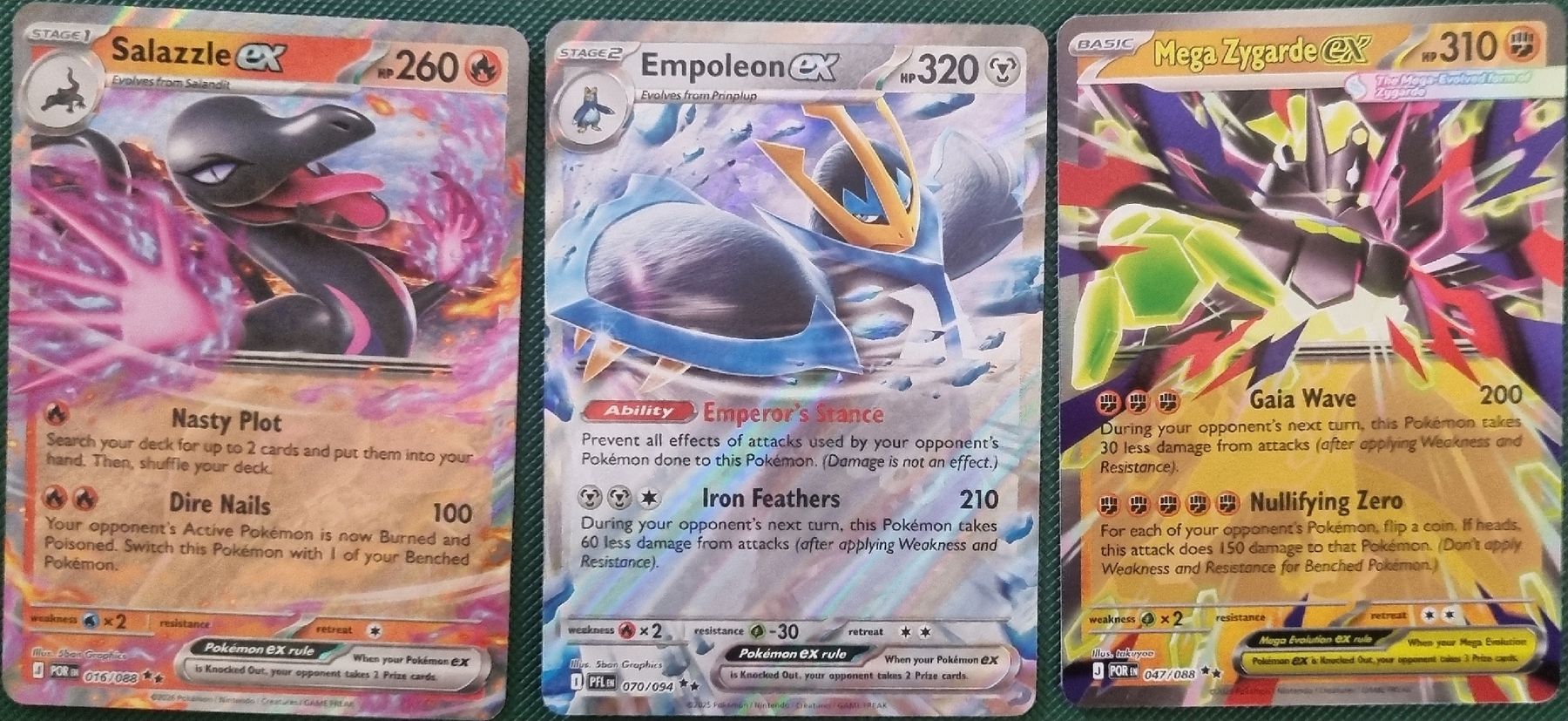 Pokémon Carte collezionabili: Pokemon Mega Entwiklung 3×EX (EN) – Nuovo (secondo la descrizione) da Oberbipp venduto da ret_6hxb