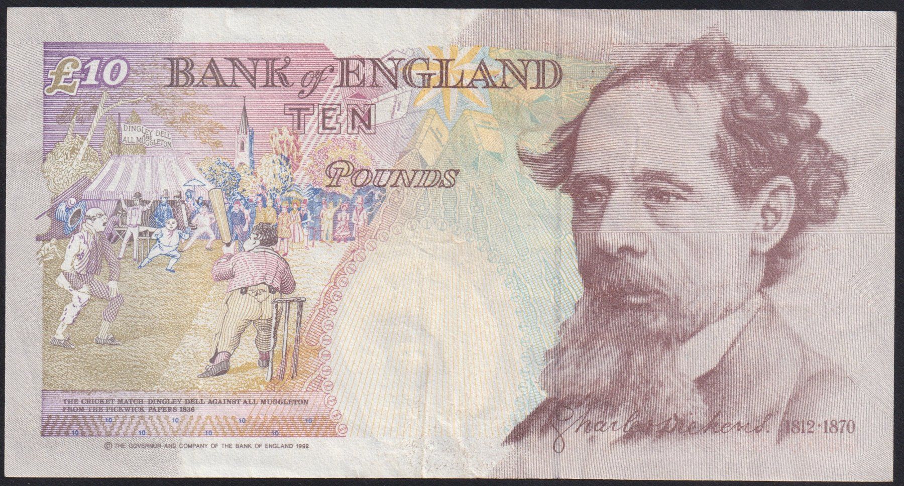 Banconote: England 10 Pounds 1992 – Usato da Brugg AG venduto da banknoten_muesli 1