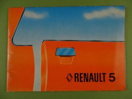 RENAULT 5 CONDUITE ET ENTRETIEN 1978
