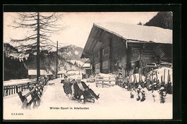 Adelboden, Ortspartie mit Rodelvergnüge