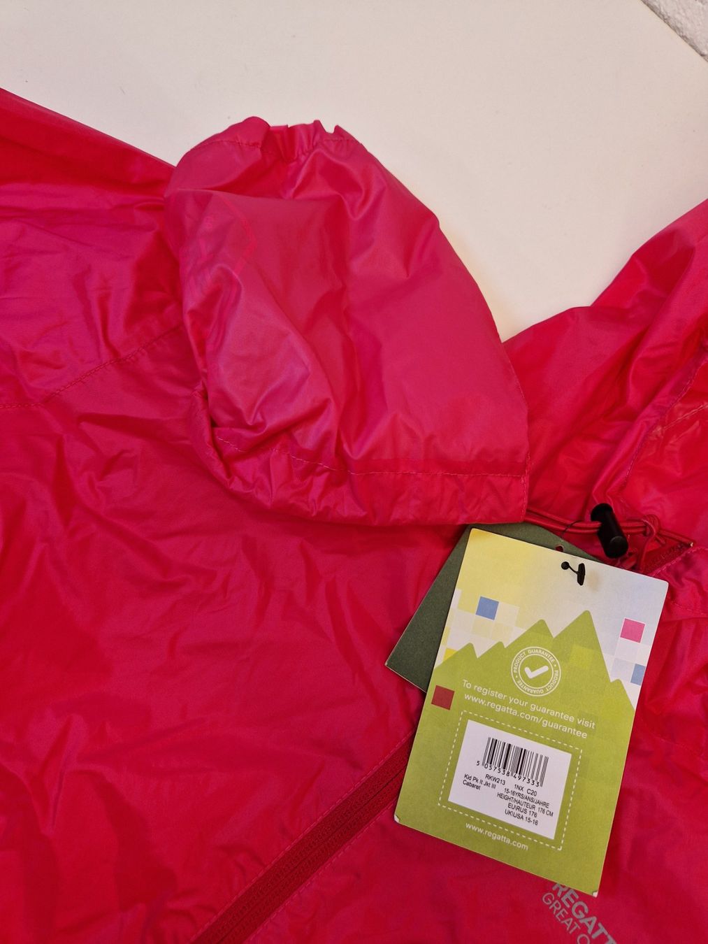 Jacken & Mäntel: Regatta Mädchen Kid Pack It Regenjacke III - Grösse 176 – Neu und originalverpackt aus Braunau von Brand-Store 7