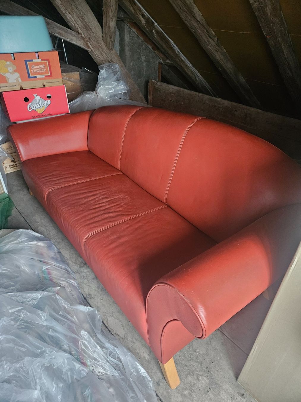 Divani: Sofa Echtleder rot – Usato da Hendschiken venduto da mire_zo 1