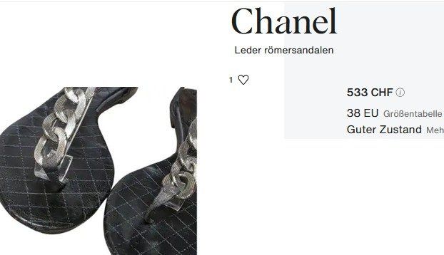 Chanel Damenschuhe: Chanel Sandalen / sandales .40 – Gebraucht aus Collonges von Auganien 9