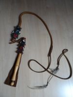 ältere, gebrauchte Lederpeitsche zum Sammeln oder als Deko