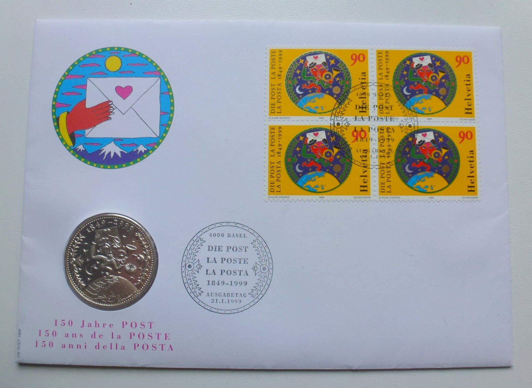 Alle Münzen: SILBER ++ 5 Stück Silber Numisbriefe 1982 – Gebraucht aus Walkringen von Casablanca777 1