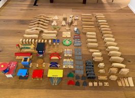 Brio Eisenbahn und Bauklötze Sammlung (ca. 35 kg)