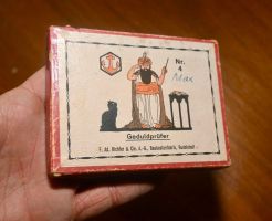 antikes  ANKER GEDULDPRÜFER NR. 4 Spiel Richter Cie / FCW