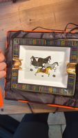 Luxury Ashtray Horses with Gold Porcelain Box NEW