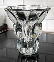 vase cristal moulé 19 cm 2,4kg style étrusque d'Avesn Sèvres