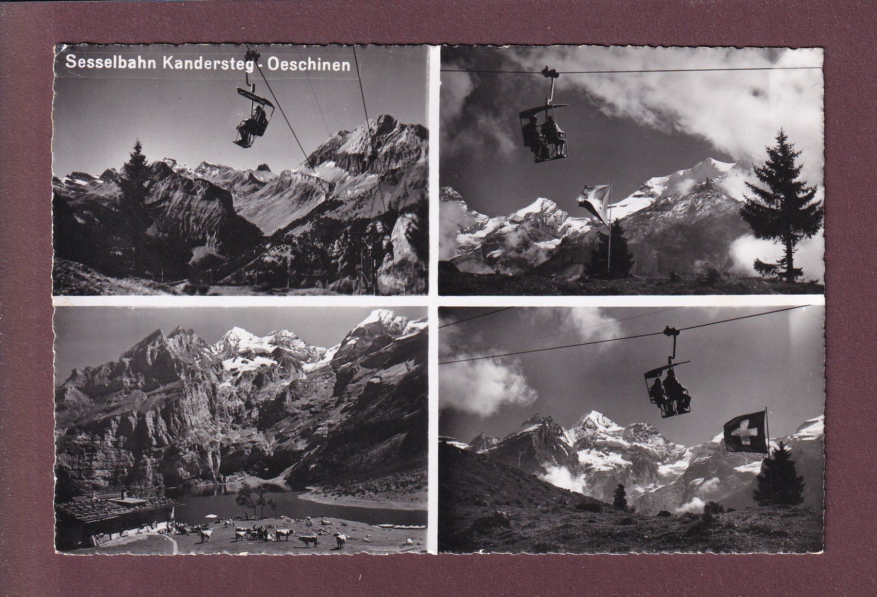 Cartoline postali: Sesselbahn KANDERSTEG-OESCHINEN – Usato da Pully venduto da nicecards