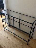 Konsolentisch Metall schwarz Glas sehr guter Zustand