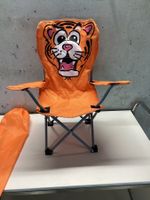 Kinder Klappstuhl orange mit Tiger Motiv - Wiitergäh