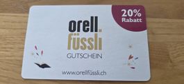 Orell Füssli Gutschein 20% Rabatt gültig bis 31.05.2027