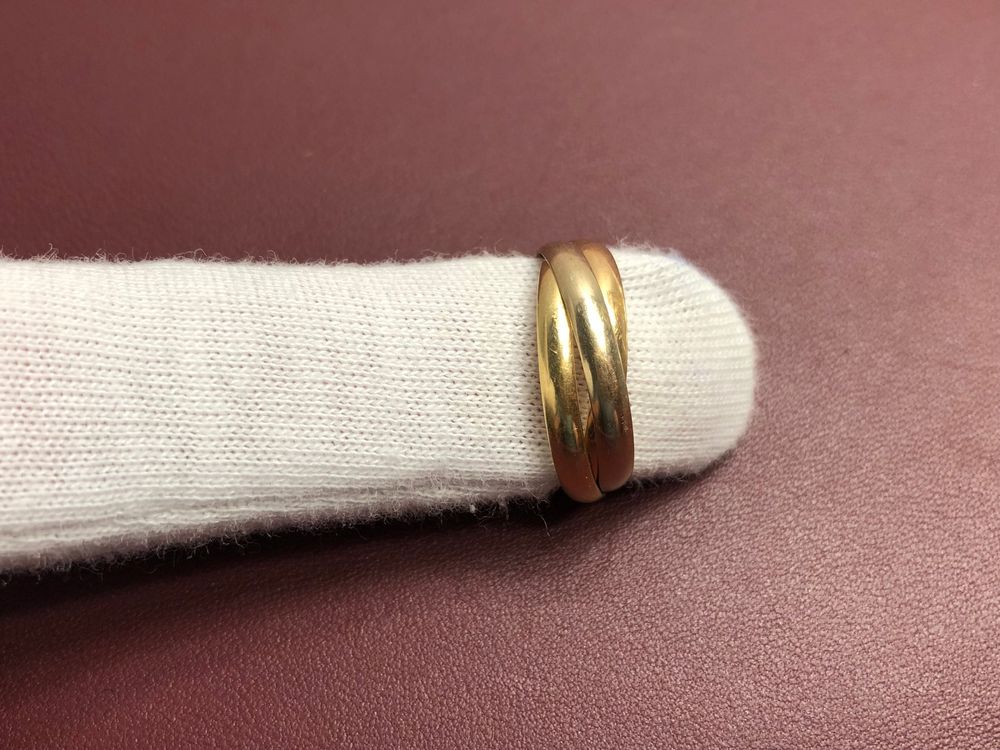 Anelli: Ring Triqueta aus 18 Karat tricolor Gold Au 750 – Usato da Bern venduto da bombich 2