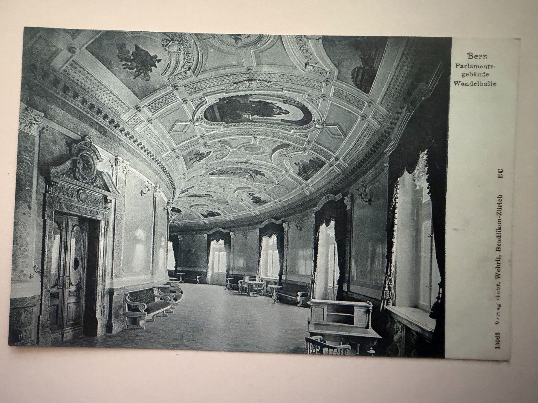 Cartoline postali: Bern - Bundeshaus - Wandelhalle - Ansichtskarte – Usato da Tegerfelden venduto da siebenmacky