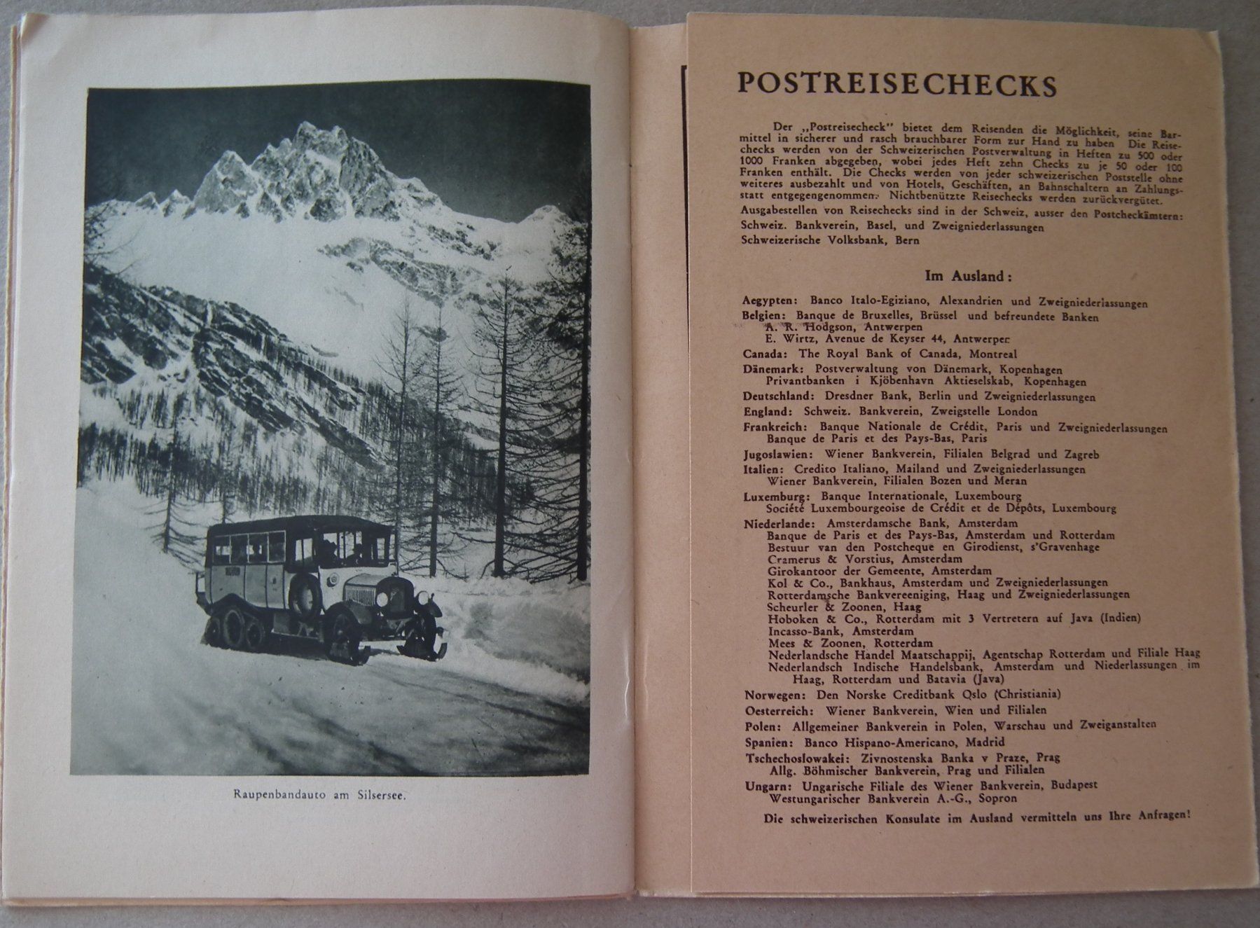 Dokumente: 1929 Broschüre  Schweizerische Alpenpost – Gebraucht aus Kriens von WULLU99 6