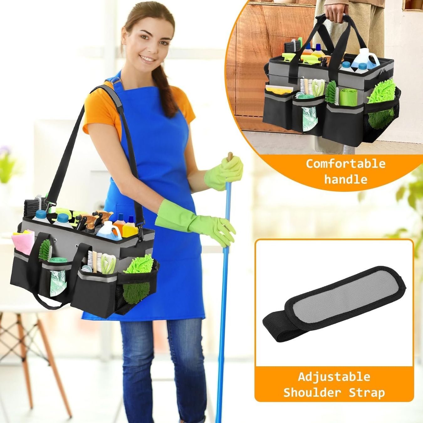Taschen: Putzmittel Organizer Caddy Tasche wasserdicht – Neu und originalverpackt aus Suhr von TradeMasters 4