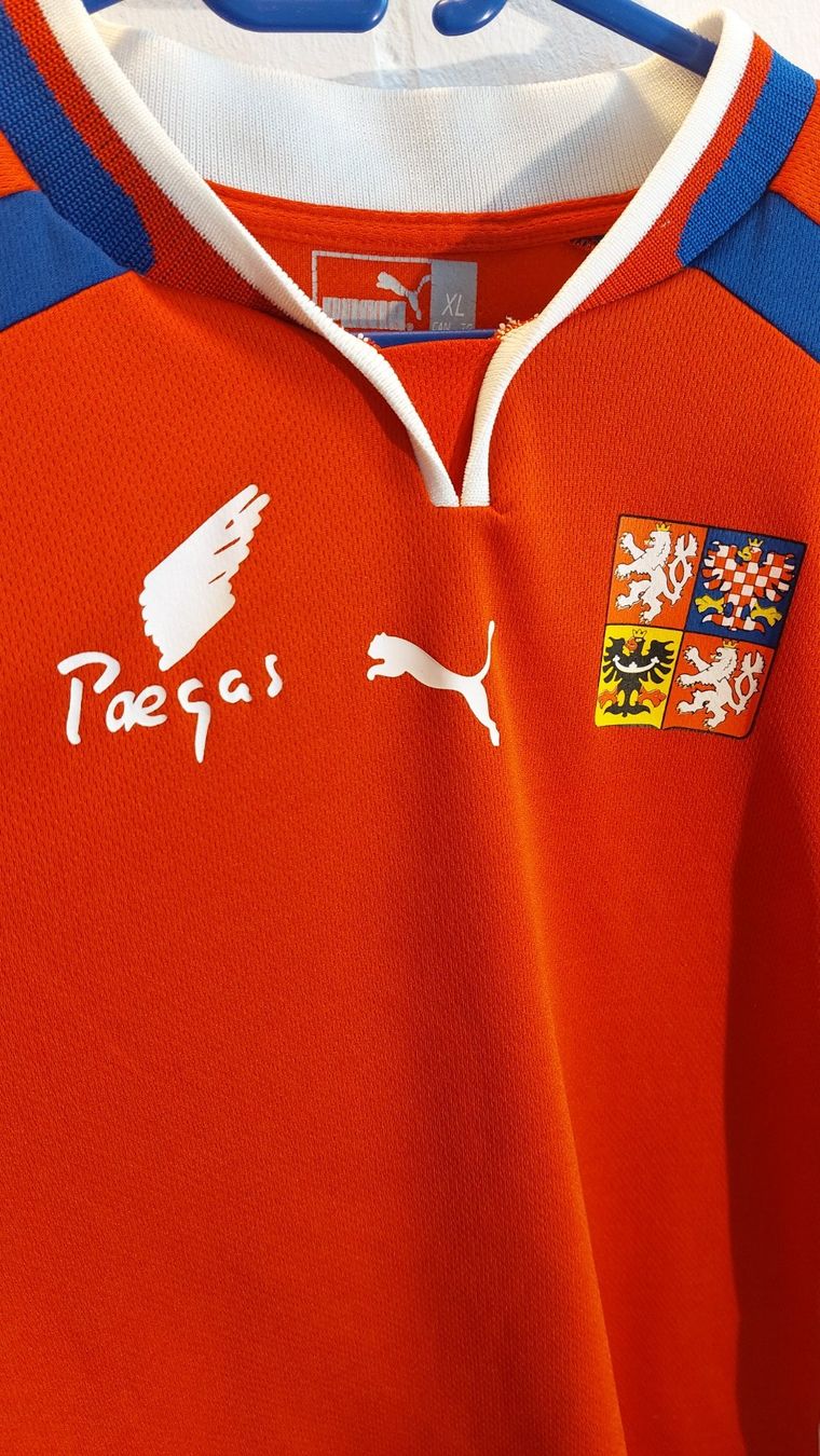Puma Leibchen & Hosen: Orginal Tschechien Trikot 2004 Gr. XL – Gebraucht aus Hedingen von Turicun25 5