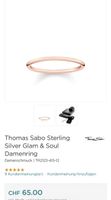 Thomas Sabo Damenring, Roségold , Grösse 48