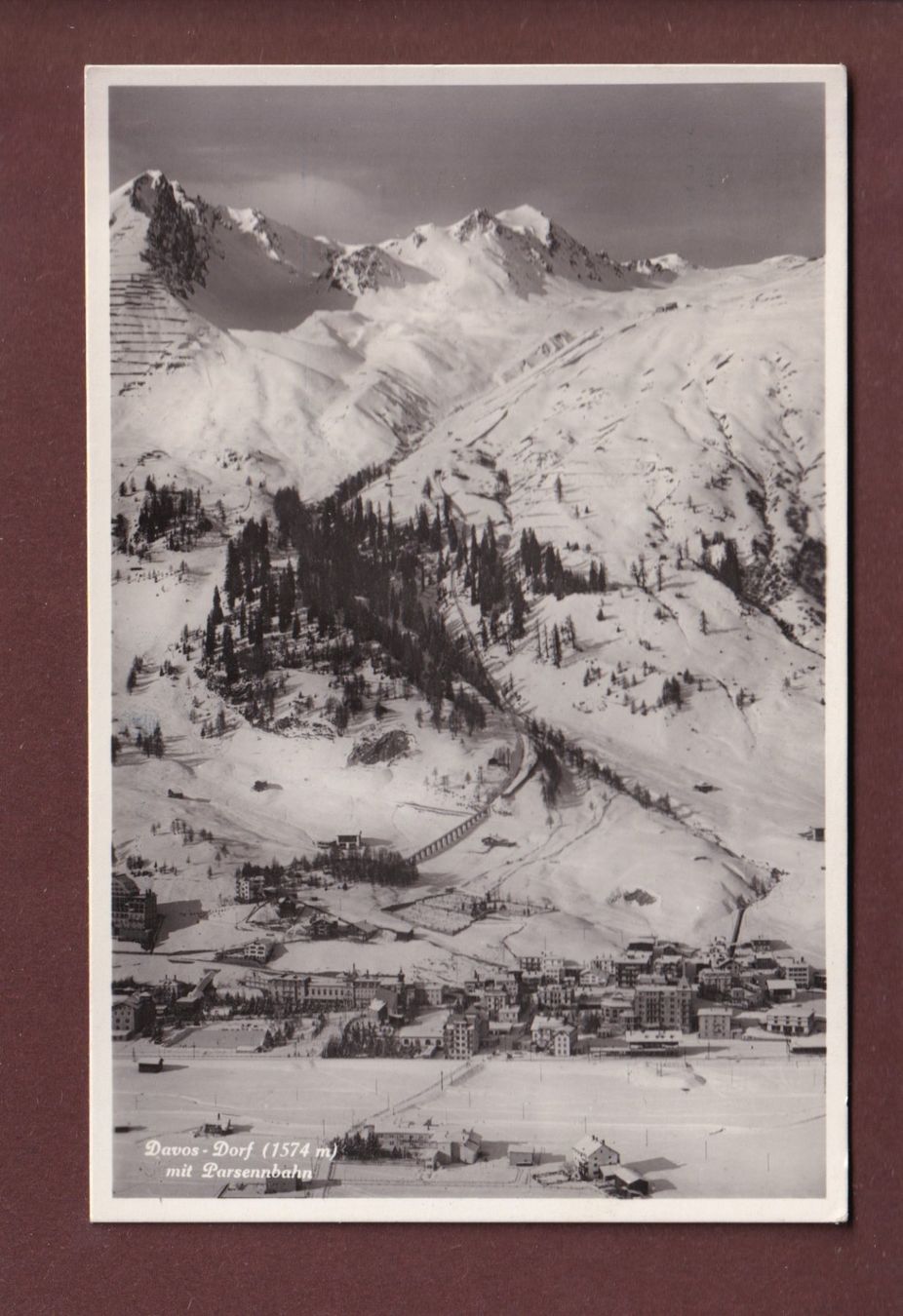 Cartoline postali: DAVOS-DORF - Parsennbahn – Usato da Pully venduto da nicecards