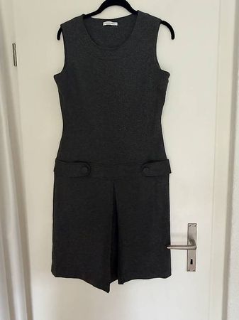 Schwarzgraues Winterkleid von Calvin Klein - Gr. M