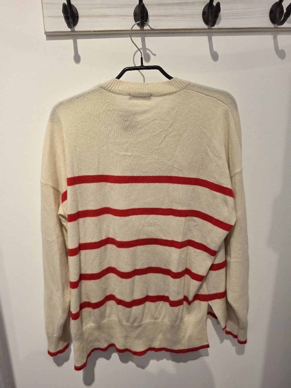 Benetton Maglioni & Felpe: Benetton Pullover Creme Rot gestreift Grösse M – Usato da Adligenswil venduto da FriedasWelt 1