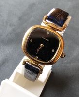 Eduard Mathey Vergoldet mit Diamanten Elegante Damenuhr