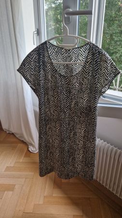 Robe American Vintage 100% Soie Taille S imprimé