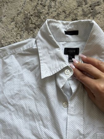 J.Crew Hemd weiss gepunktet Grösse S guter Zustand