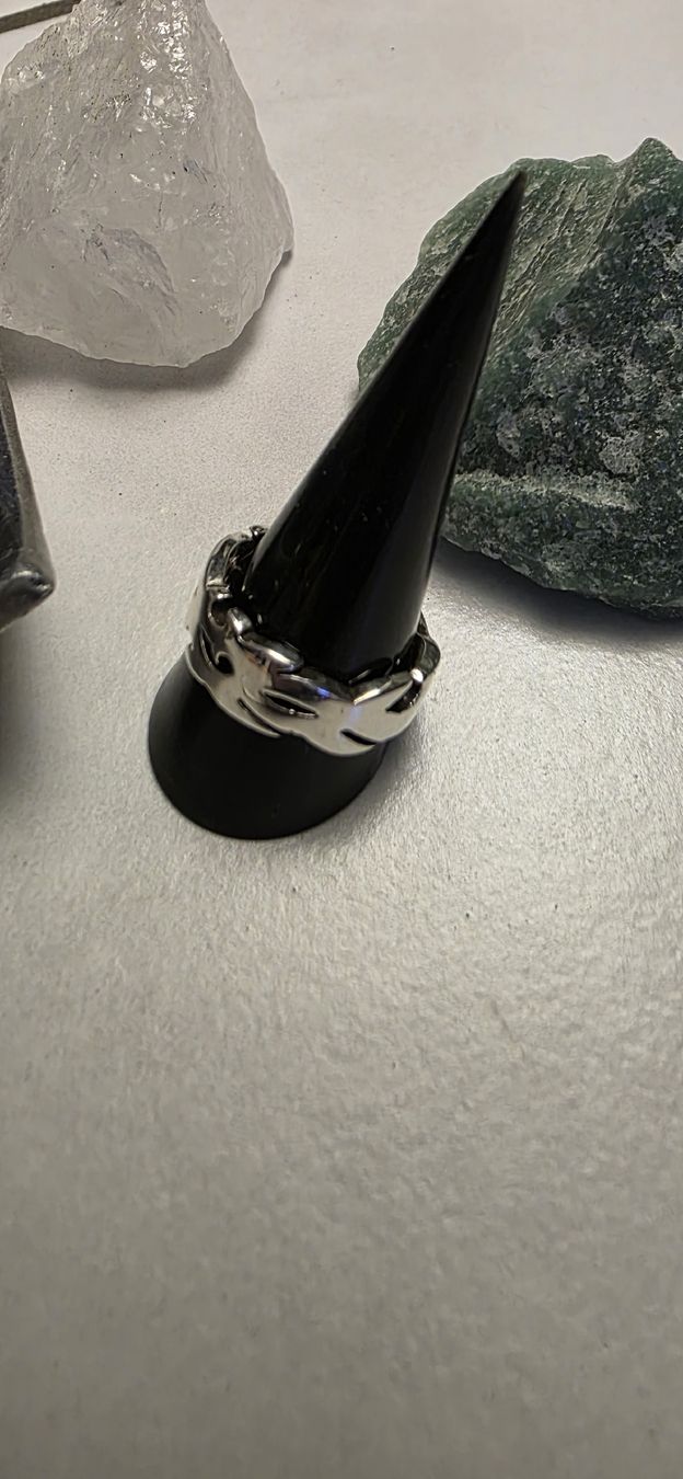 Ringe: Sterling Silberring mit coolem Muster / Tribal massiv – Neu (gemäss Beschreibung) aus Fislisbach von Eye-Arts 4