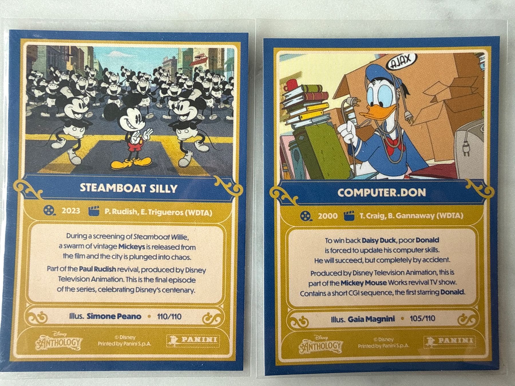 Panini Carte collezionabili: 2 verschiedene Panini Disney Anthology Holo Karten – Usato da Bern venduto da bestdeal_bern 1