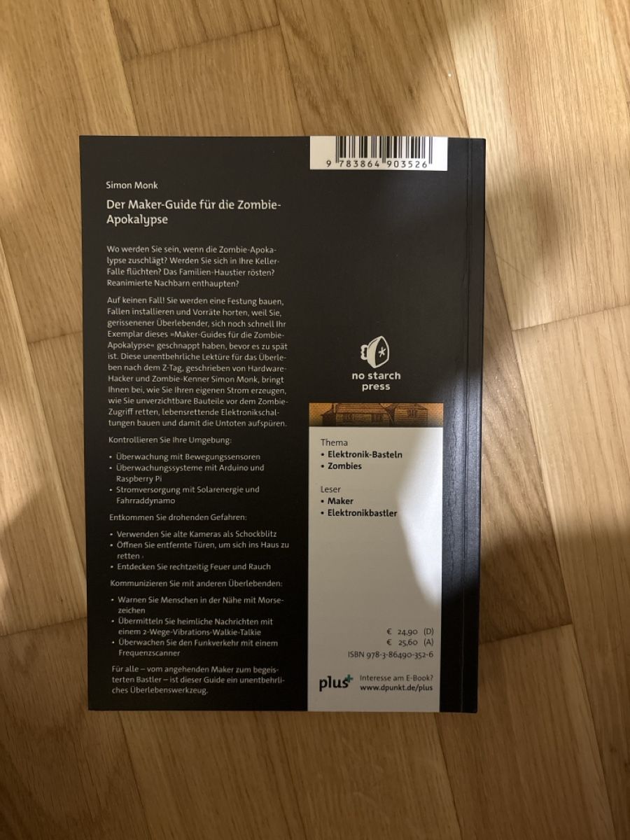 Libri: Buch Der Maker-Guide für die Zombie-Apokalypse – Usato da Urtenen-Schönbühl venduto da Chaeschtli 1