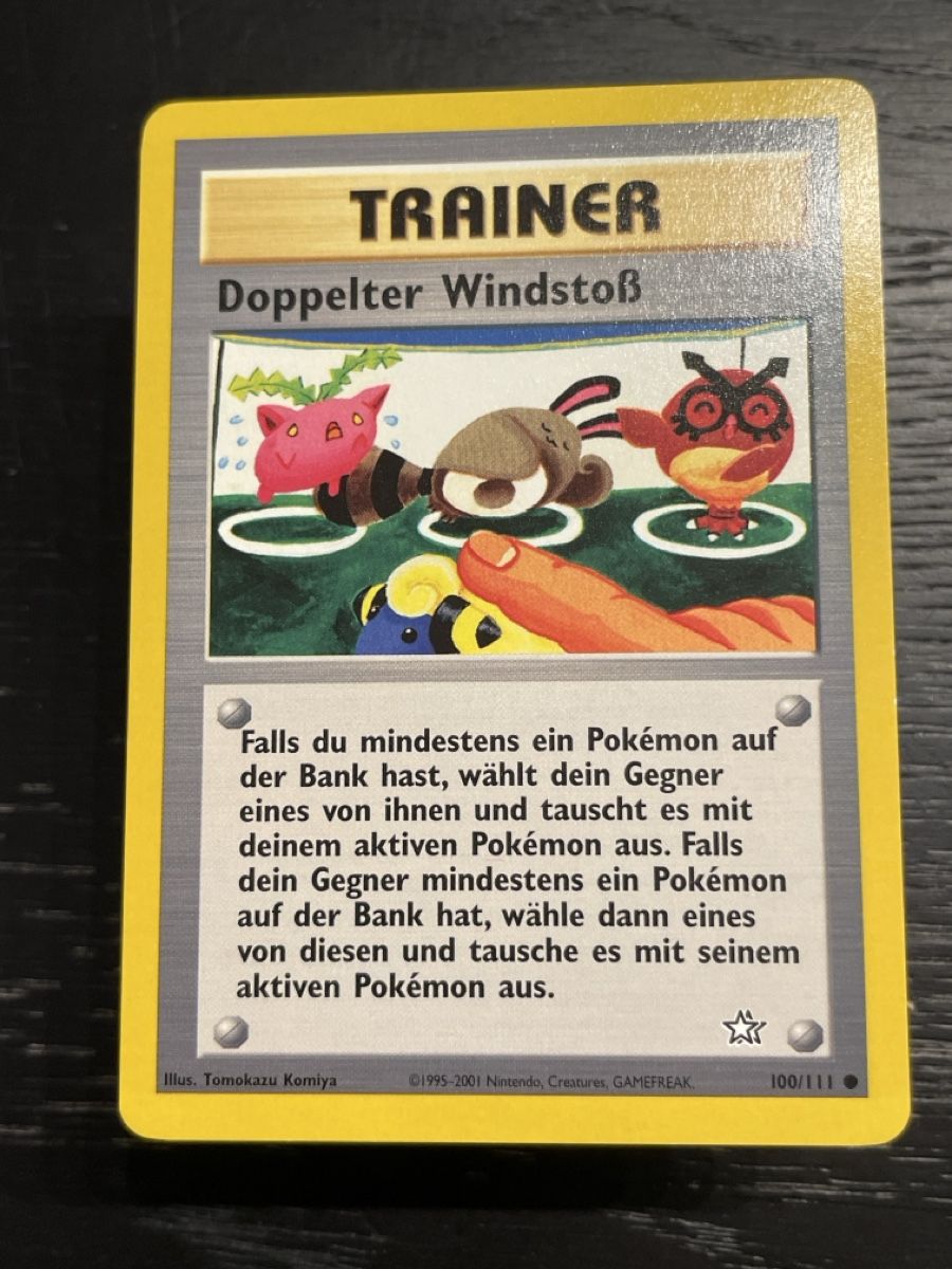 Pokémon Carte collezionabili: Pokemon Doppelter Windstoss 100/111 neo – Usato da Hugelshofen venduto da Suimosa