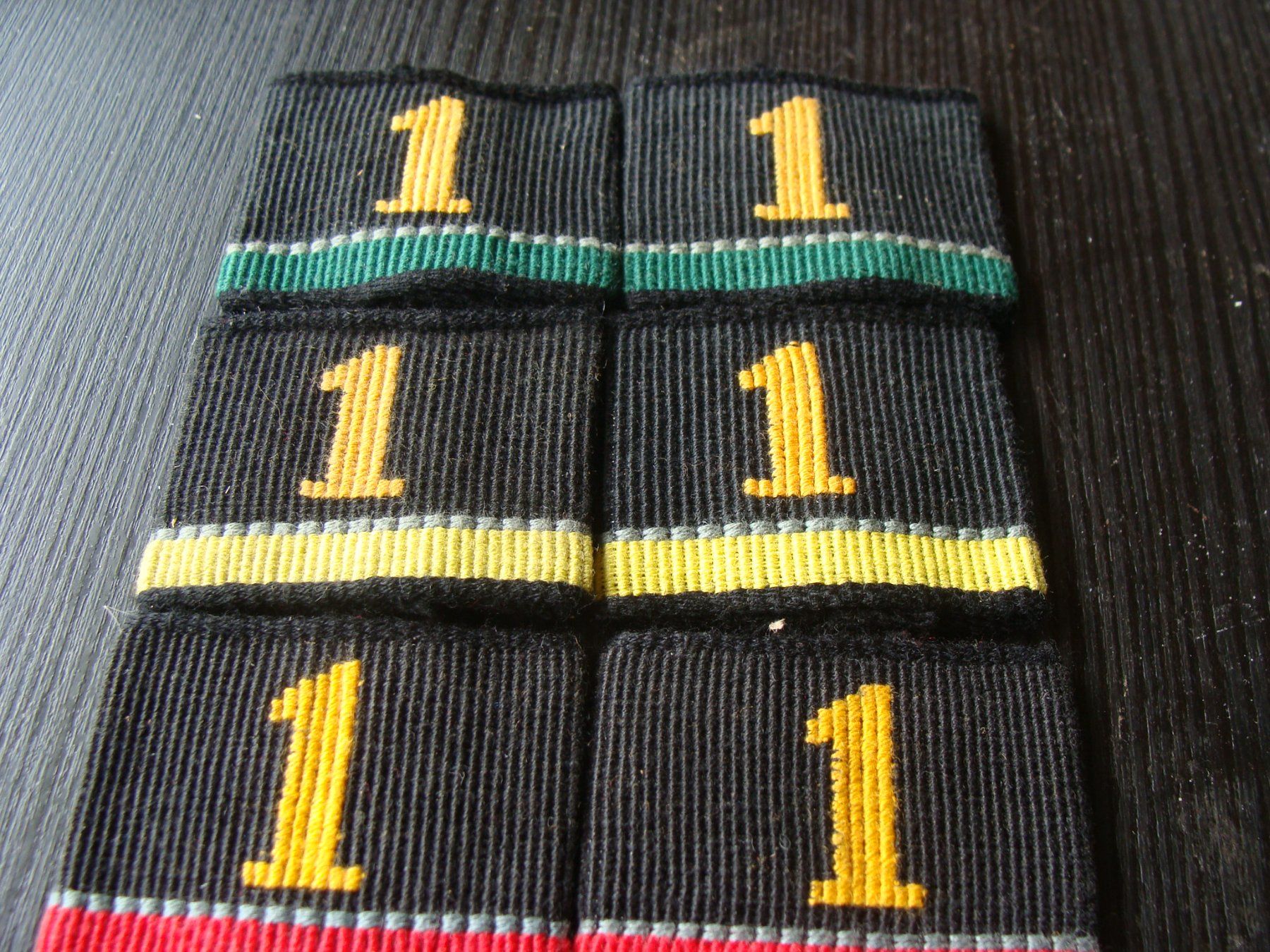 Schweizer Armee Placchette & Badge: 3 paires de patelettes No 1 – Usato da Cuarny venduto da hen_g7hn