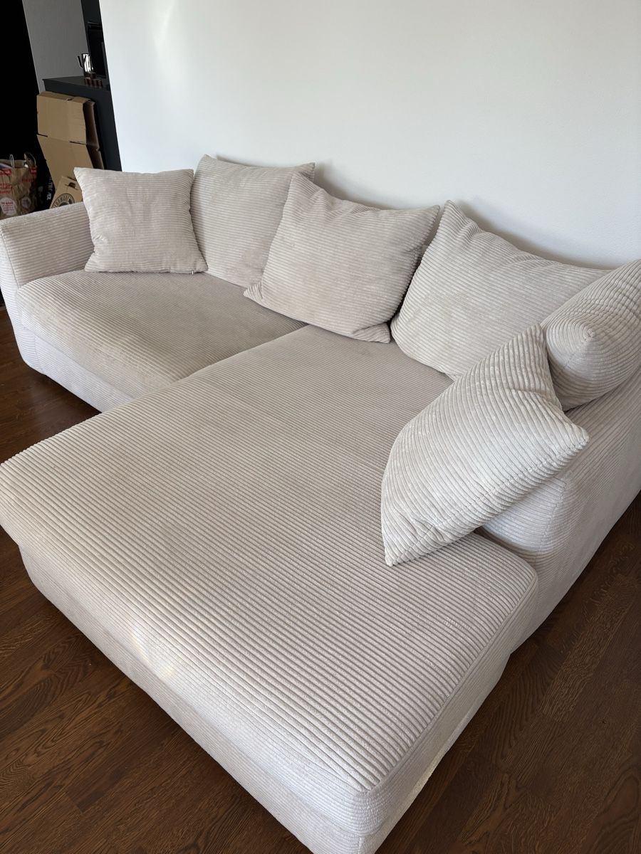 Sofas: Traumhaftes Eck-Cord-Sofa Hell – Gebraucht aus Schliern b. Köniz von jenniferleanda 4