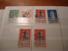 Satz Pro Patria 1940, 3 verschiedene Calven, o