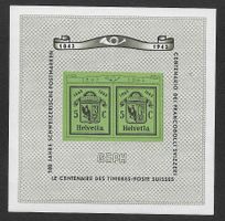 1943: Genfer-Block  Nr.W18 ( Nr.4 ) **