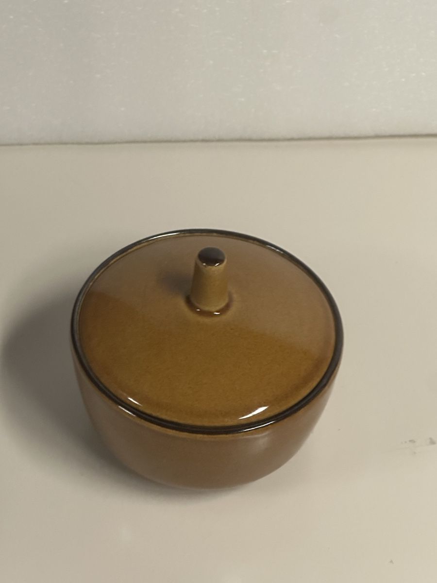 Rössler Zuccheriere: Original Rössler Design Zuckerdose Braun – Usato da Deitingen venduto da Himhip