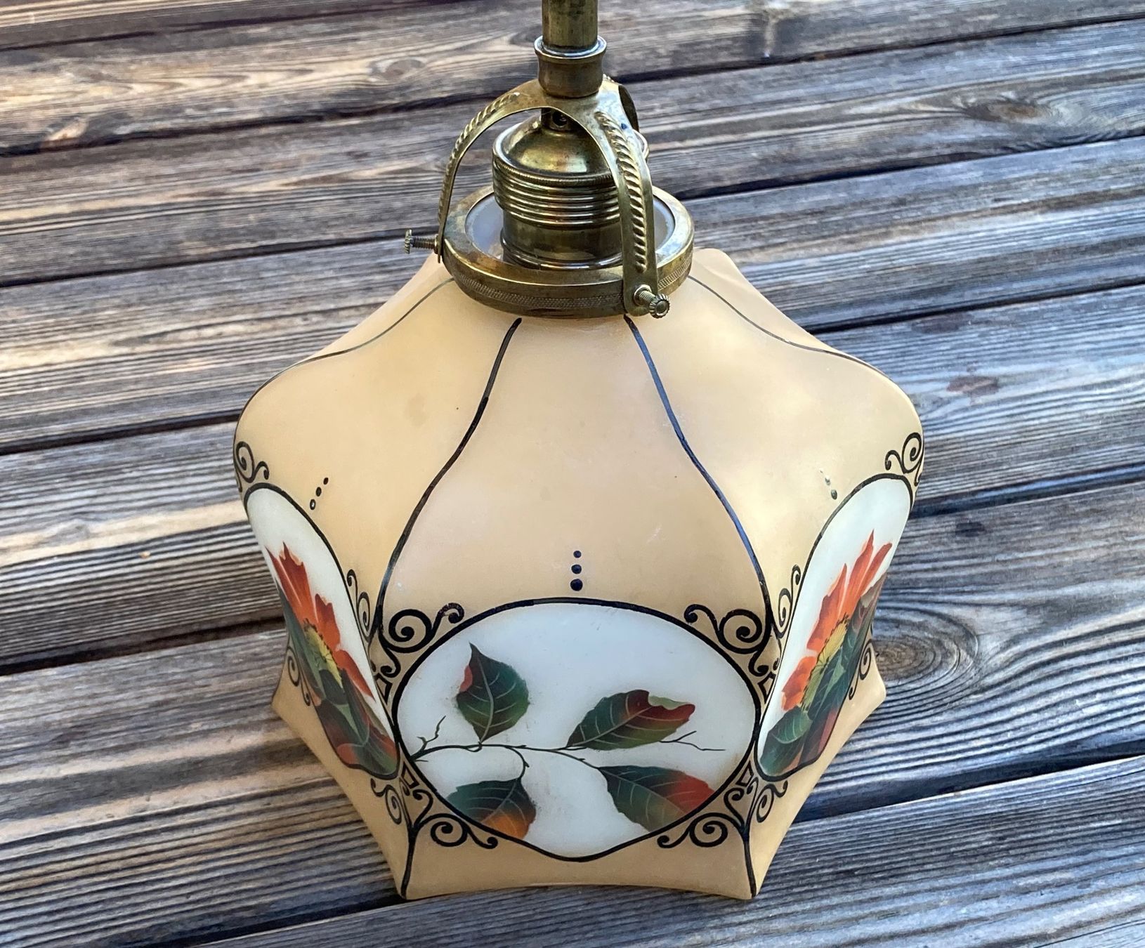 Lampade: antike Originale Jugendstil Hängelampe – Usato da Lüchingen venduto da Eeizo 6
