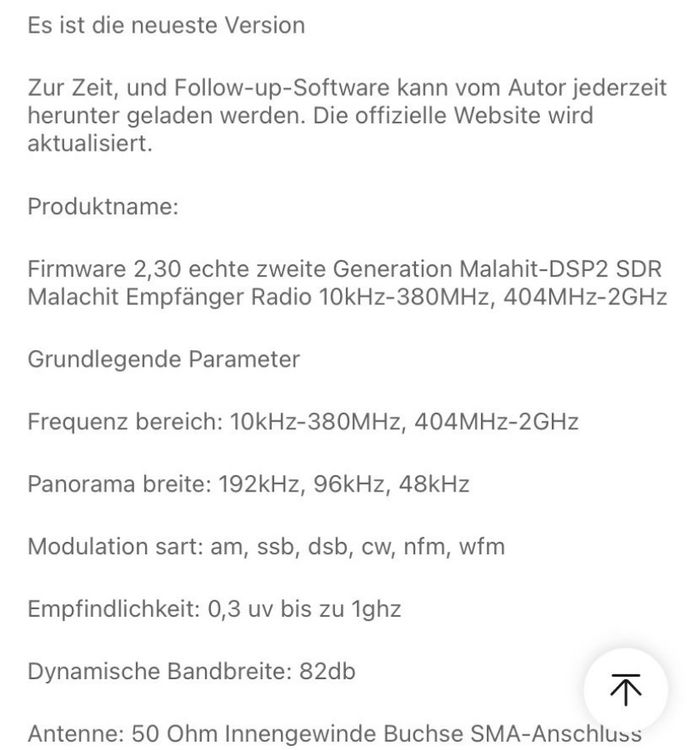 Malahit-DSP2 SDR-Receiver Version 2.40 Malachit DSP | Kaufen auf Ricardo