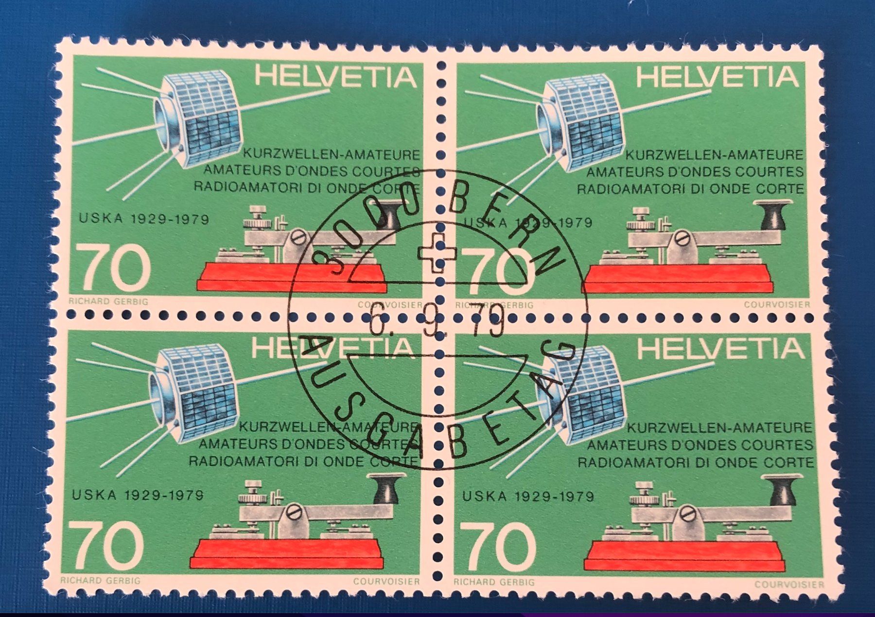 Alle Briefmarken: 4 er Block Nr.634 mit Vollstempel Bern – Gebraucht aus Aarau von Billa007
